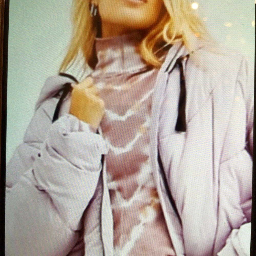 🥳2xHP Free People lilac dolman puffer jacket med. - Picture 5 of 10